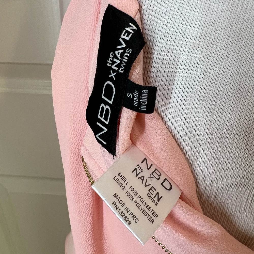 REVOLVE NBD x Naven Pink Chromat Fit & Flare Mini Dress - Picture 6 of 6